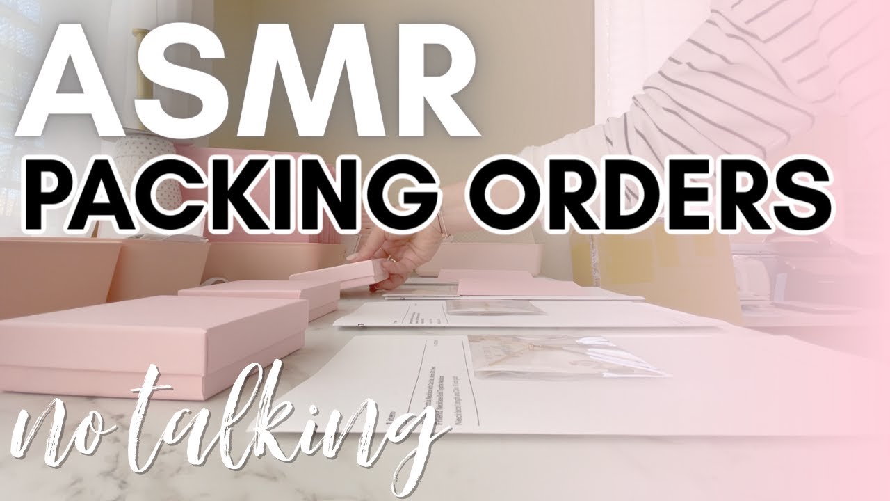ASMR PACKING ORDERS | NO TALKING ASMR | RELAXING SOUNDS