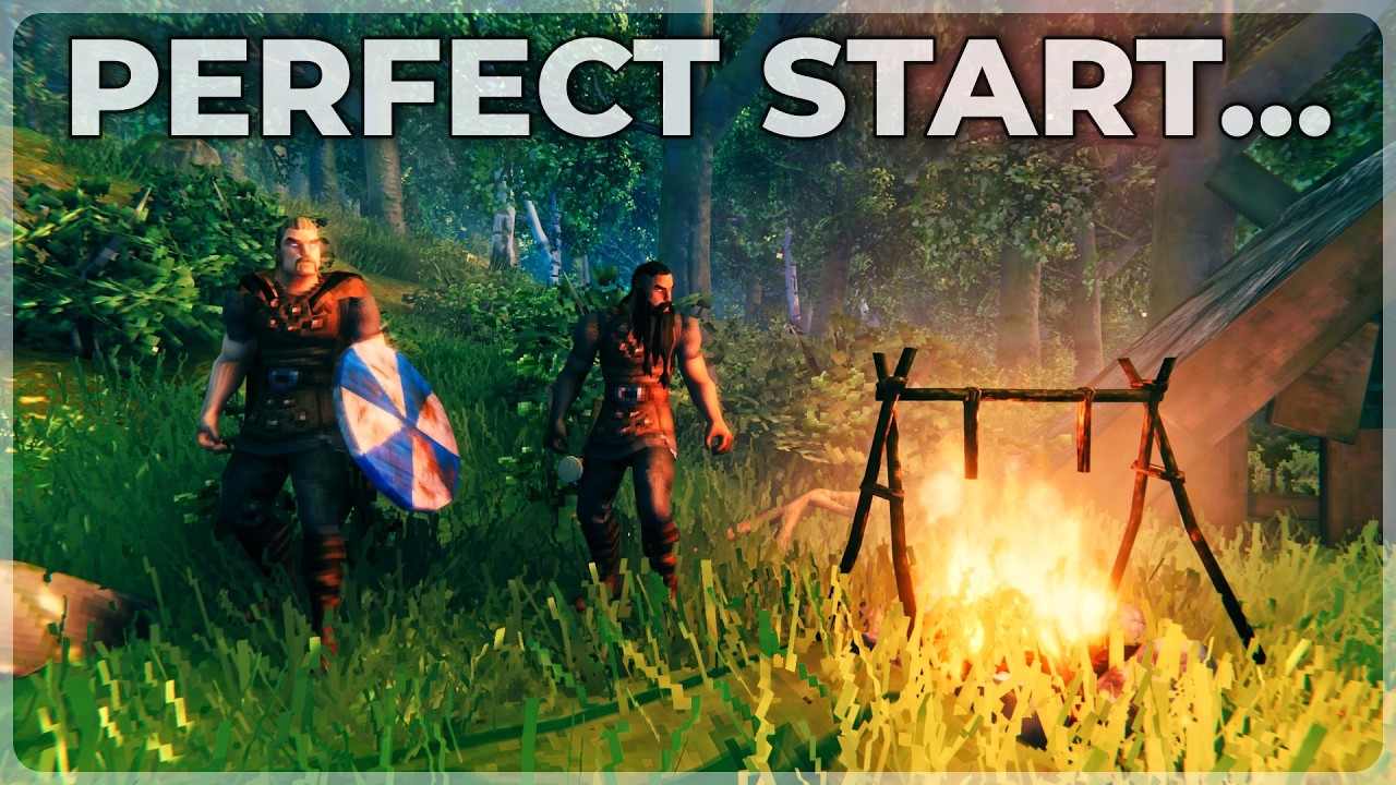 The Perfect Cozy Start in Valheim 1.0 - My Forever World Begins!