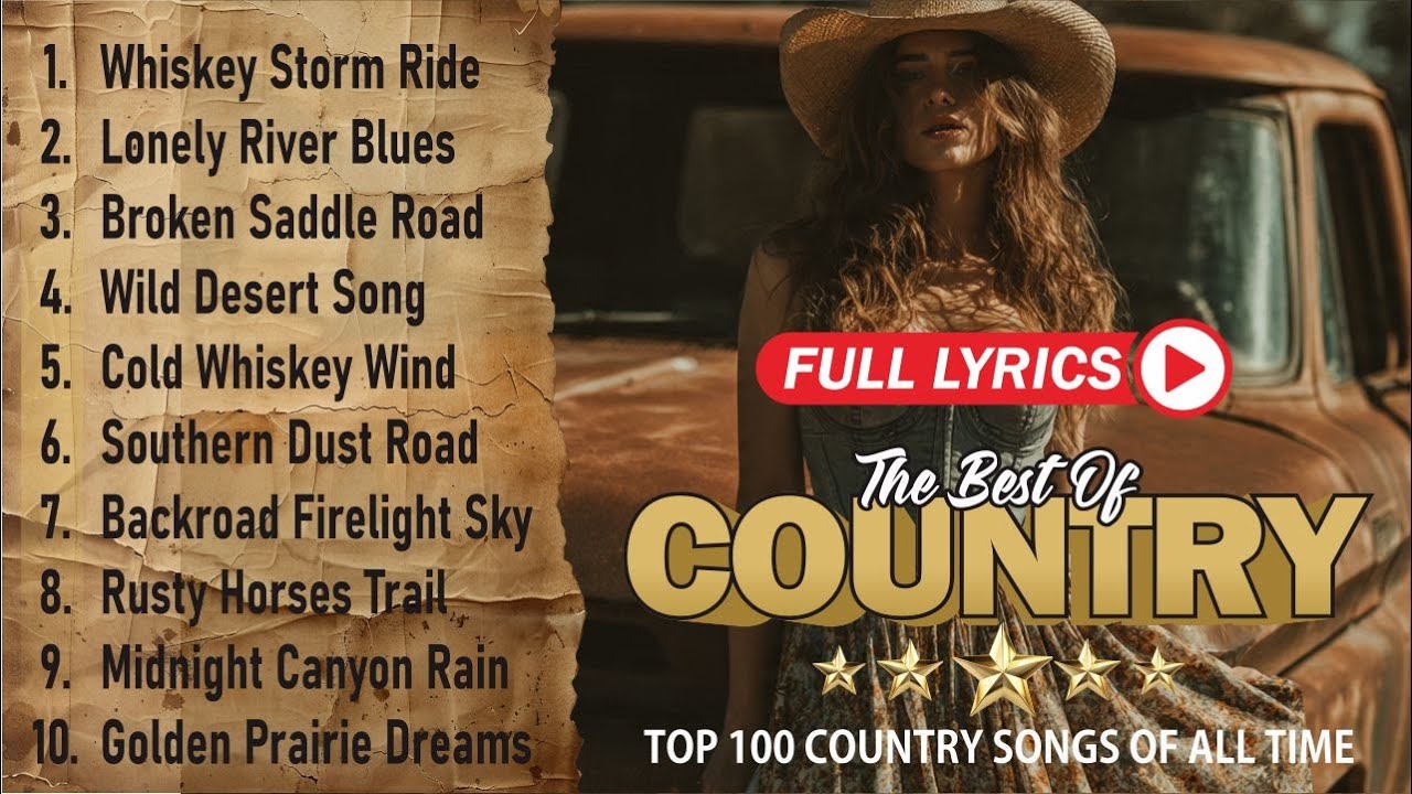 Calm Country Playlist with lyrics / for Relax / Work / Pop / Ballad / Study / Coffee 🤠🎶