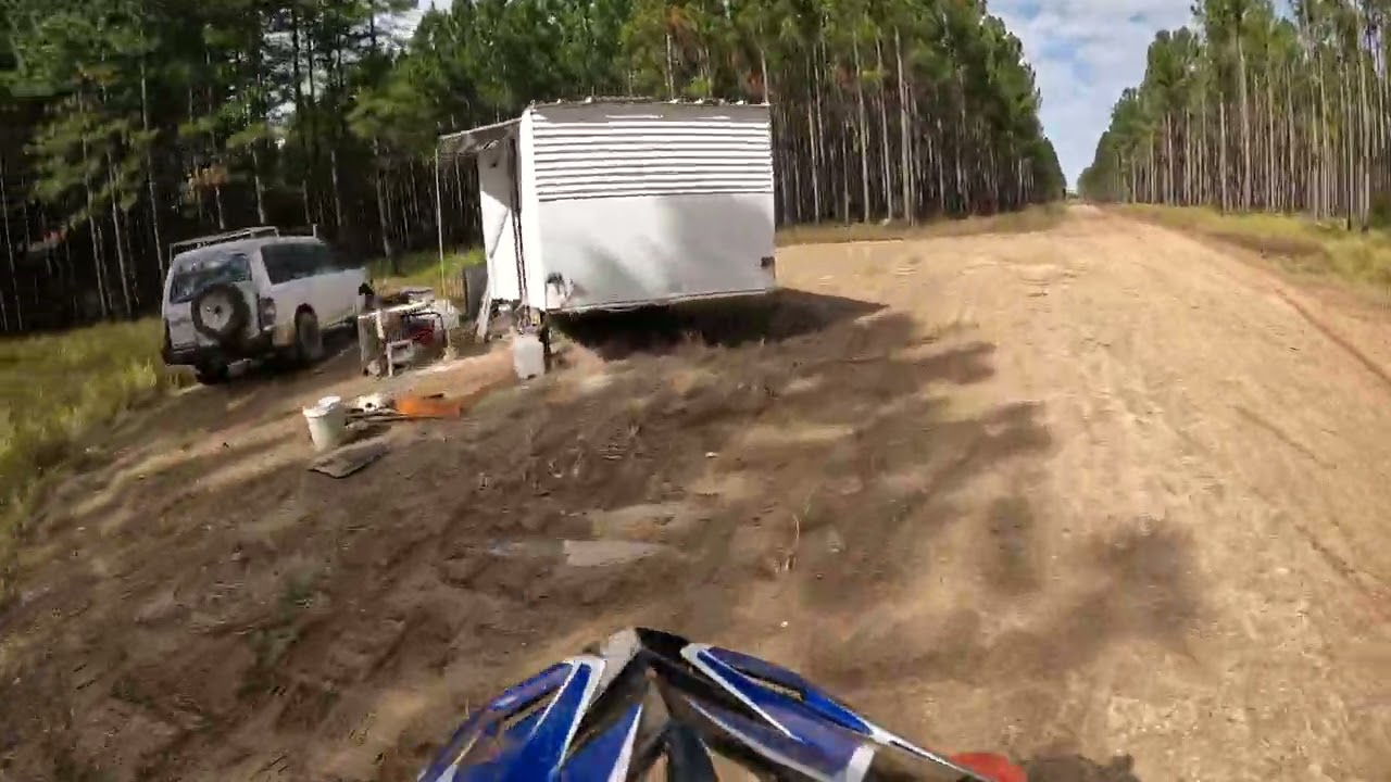 Riding my CRF 125 around the Donnybrook Pine Forest