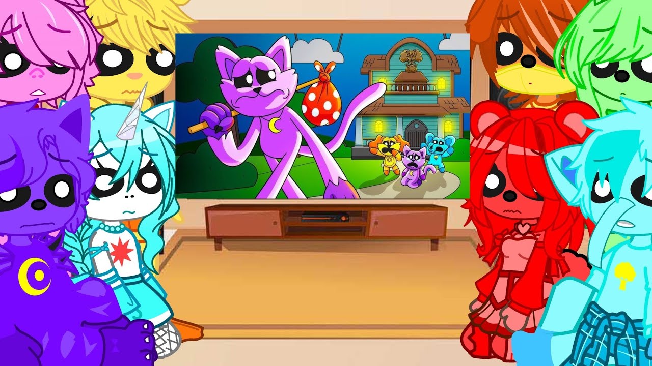 Smiling Critters Poppy Playtime Chapter 3 React To Catnap Is Moving Away?! II Naomi 🐰