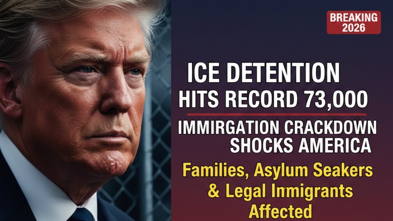 ICE Detention Hits Record High in&nbsp;2026&nbsp;| 73,000&nbsp;Immigrants in Custody | US Immigration News Update