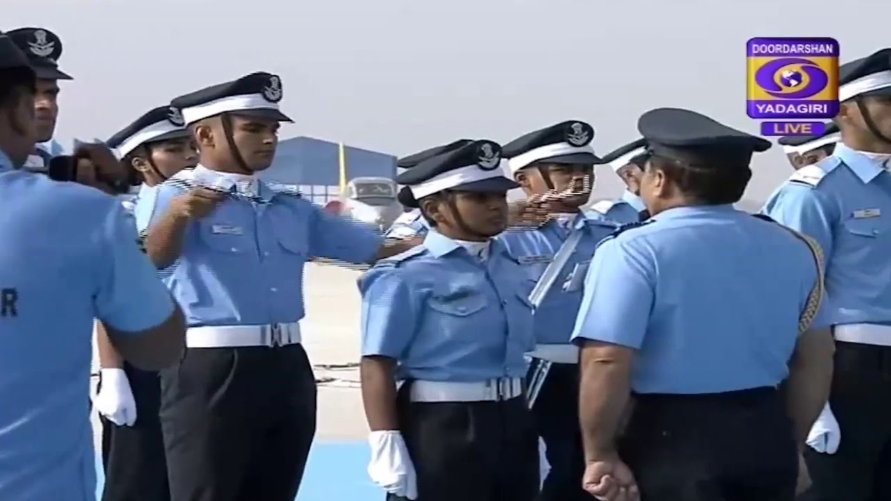 Commissioning of newly inducted Air Force Officers during Combined Graduation Parade
