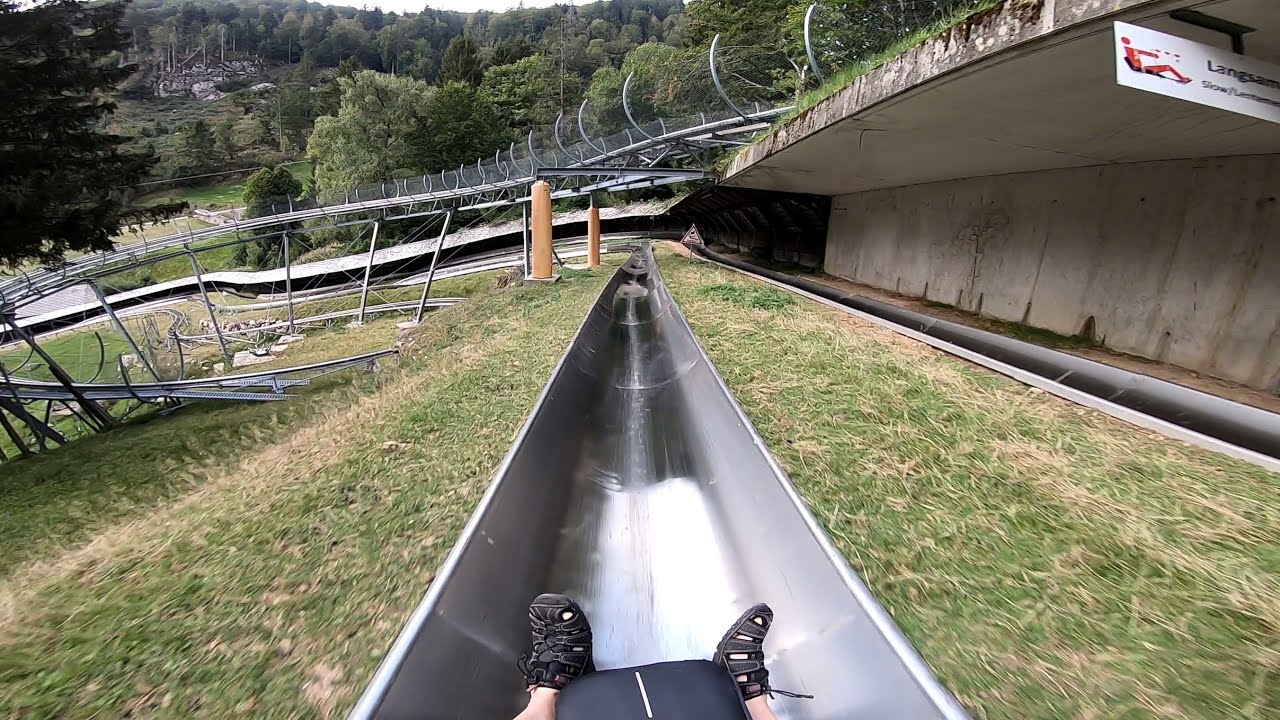 Wiegand Sommerrodelbahn Berg-Rodelbahn links Steinwasen Park 2020 POV Onride