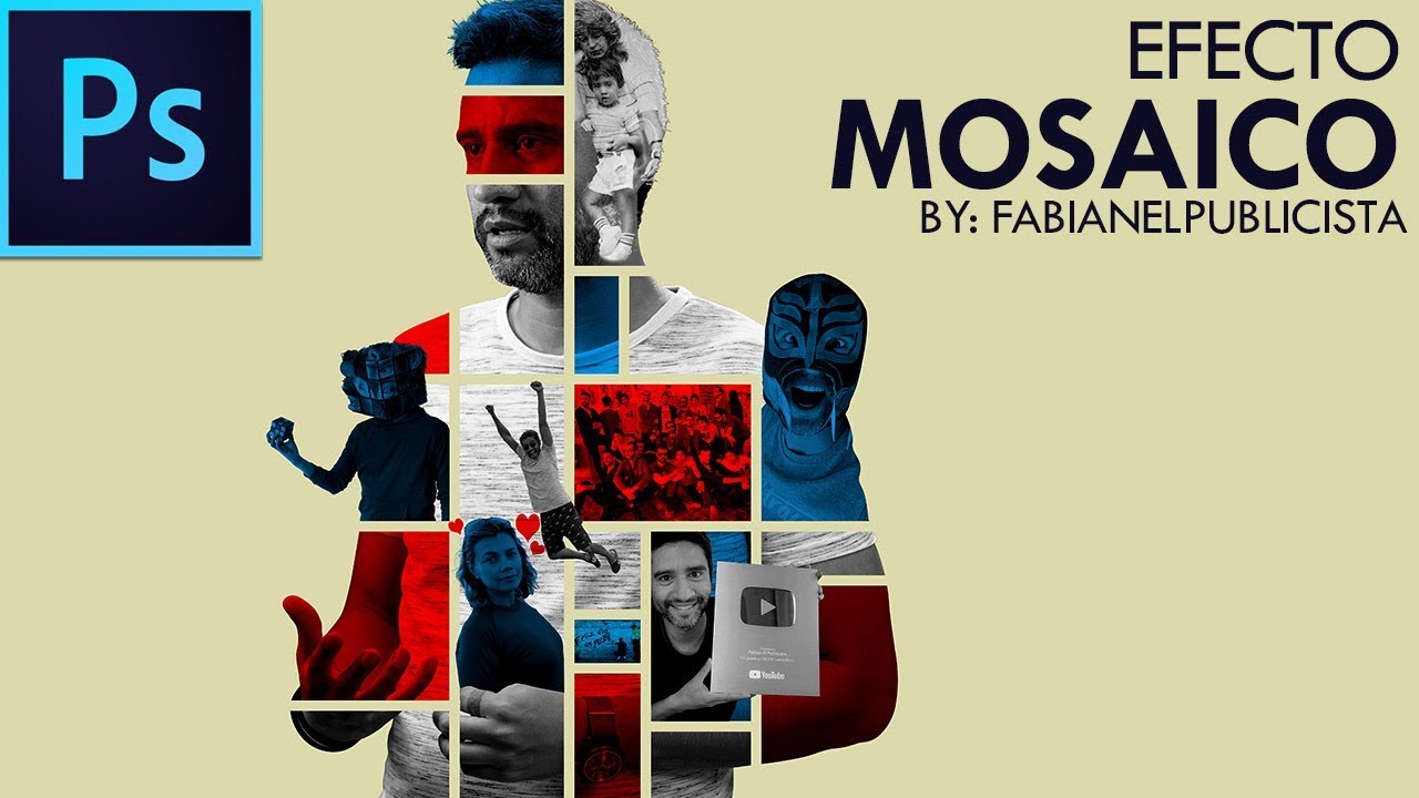 Efecto Mosaico #1 | Photoshop | TUTORIAL #74 | Español
