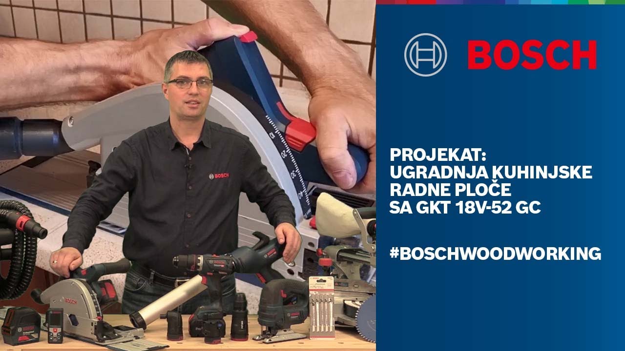 Ugradnja kuhinjske radne ploče sa GKT 18V-52 GC