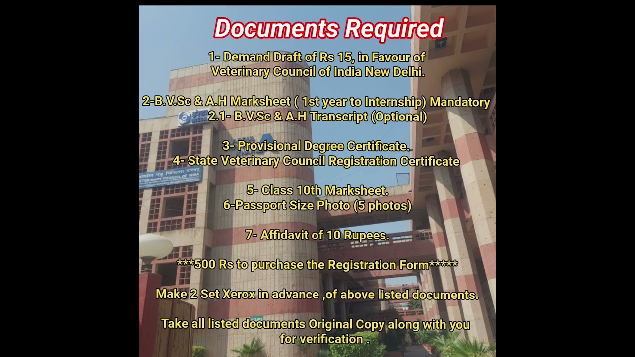 VCI Registration Process