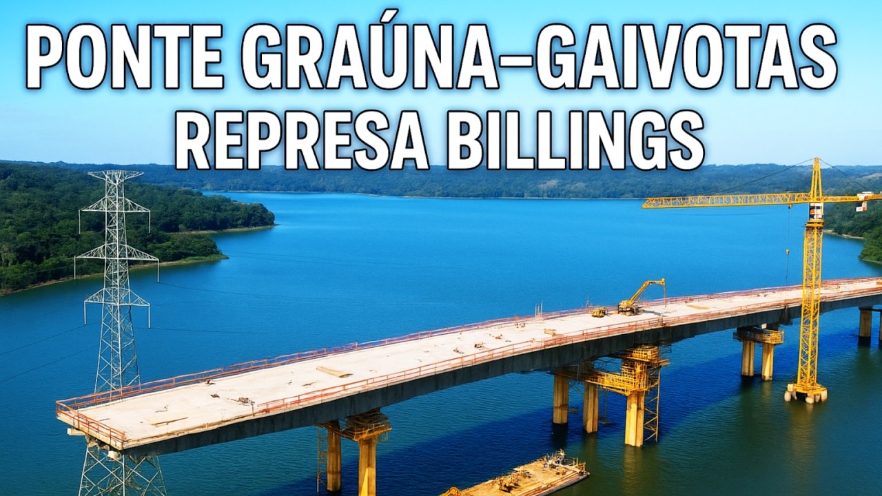 OBRA GIGANTE NA ZONA SUL! Drone mostra início das Obras da nova PONTE GRAUNA - GAIVOTAS