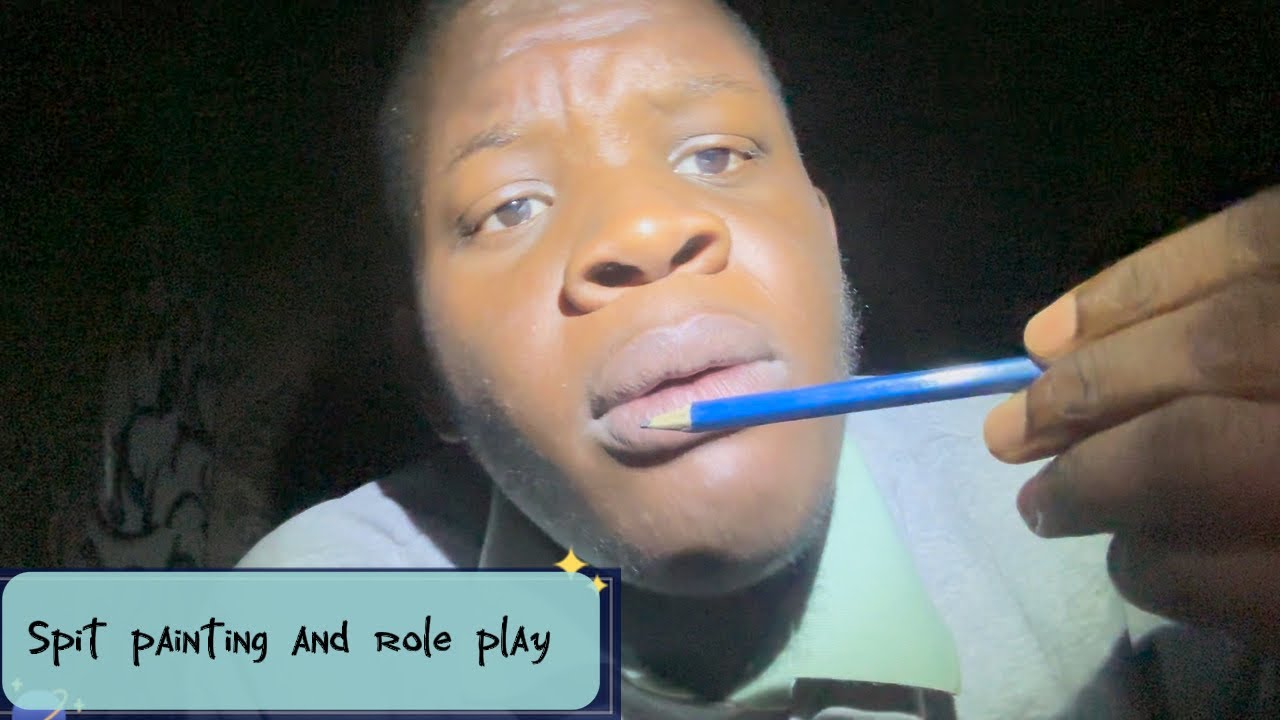 Spit painting role play to help you sleep 💤 ASMR