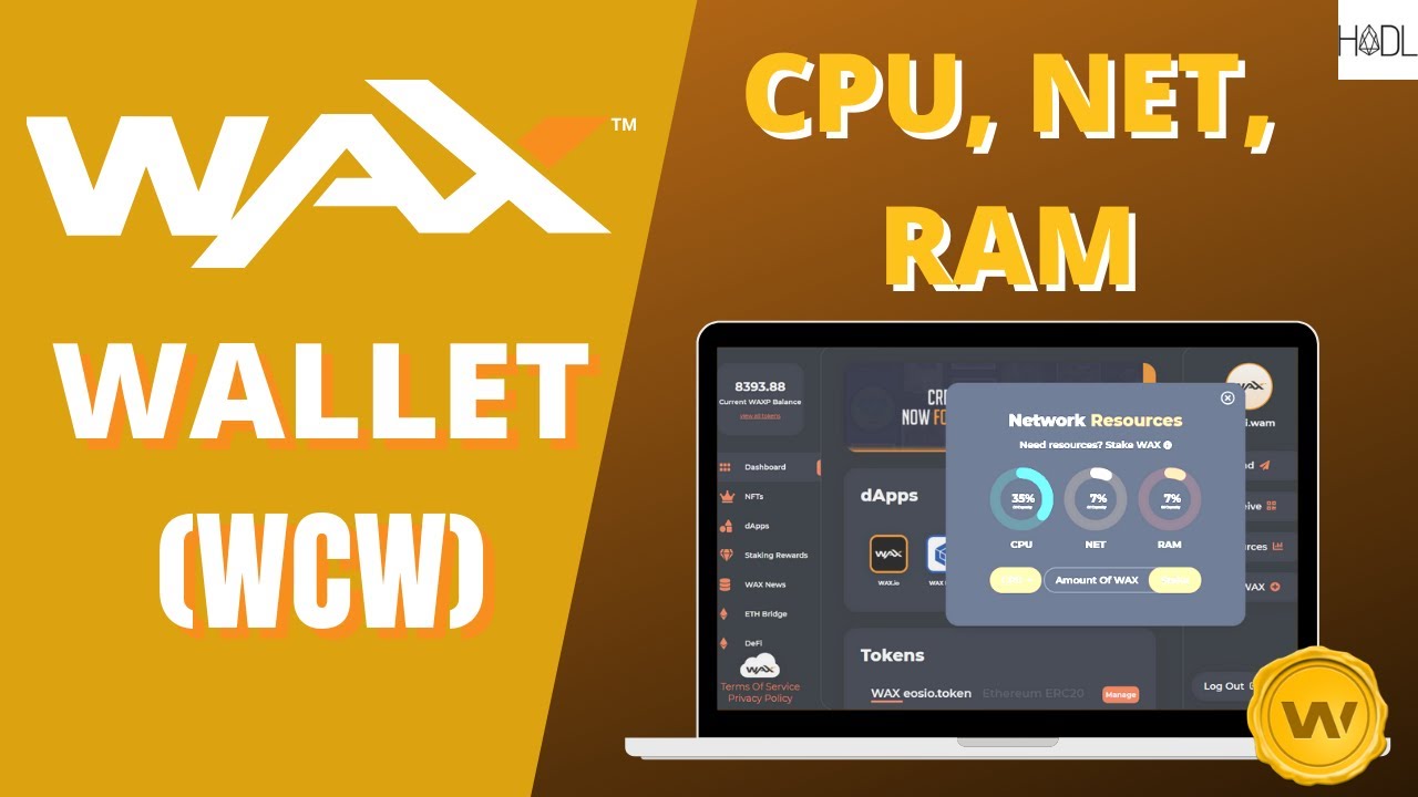 WAX Cloud Wallet (WCW):  CPU, NET, RAM Resource Management