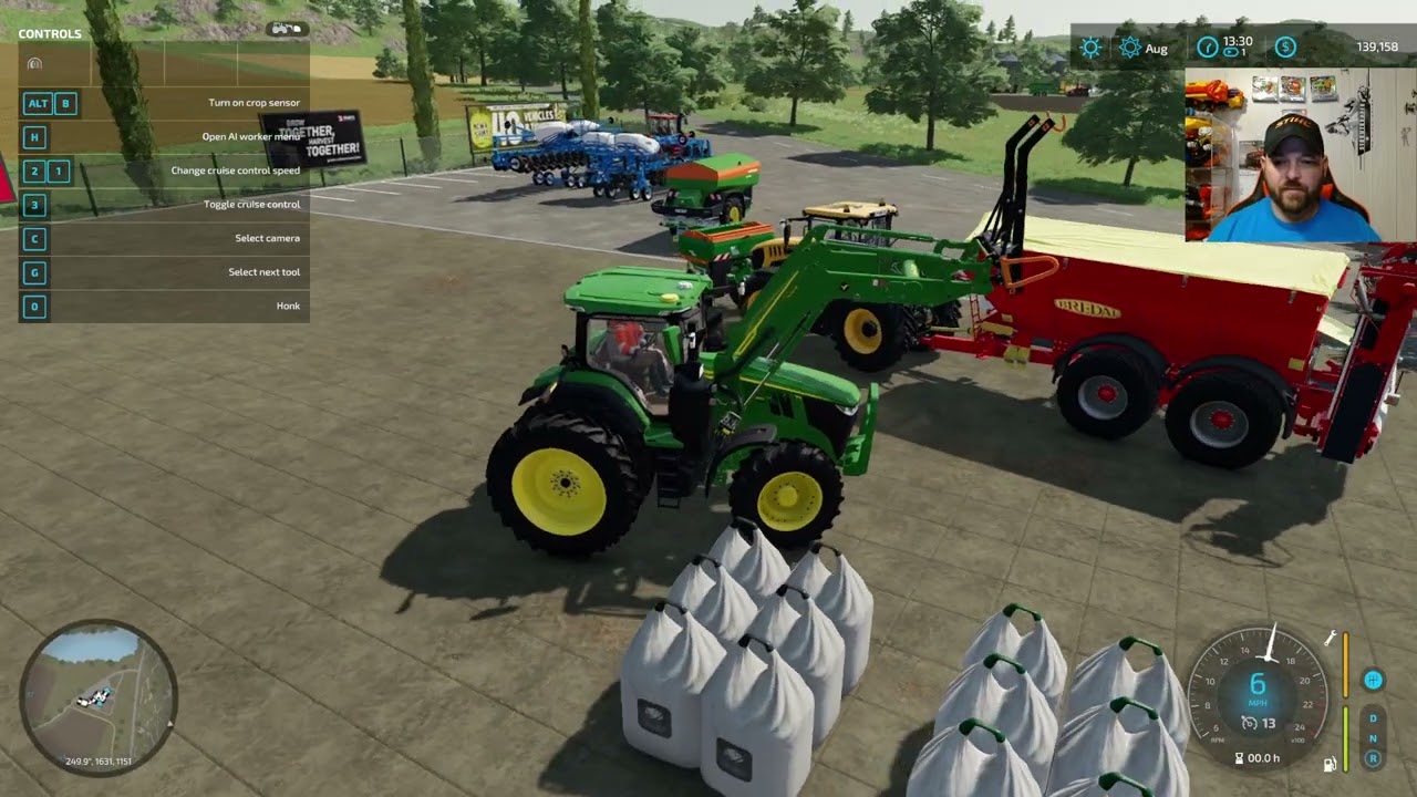 Как заправлять разбрасыватели удобрений и извести | FS22 | Farming Simulator 22