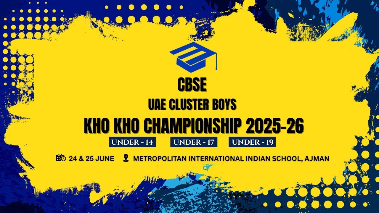 CBSE UAE Cluster Boys Kho Kho Championship 2025-26