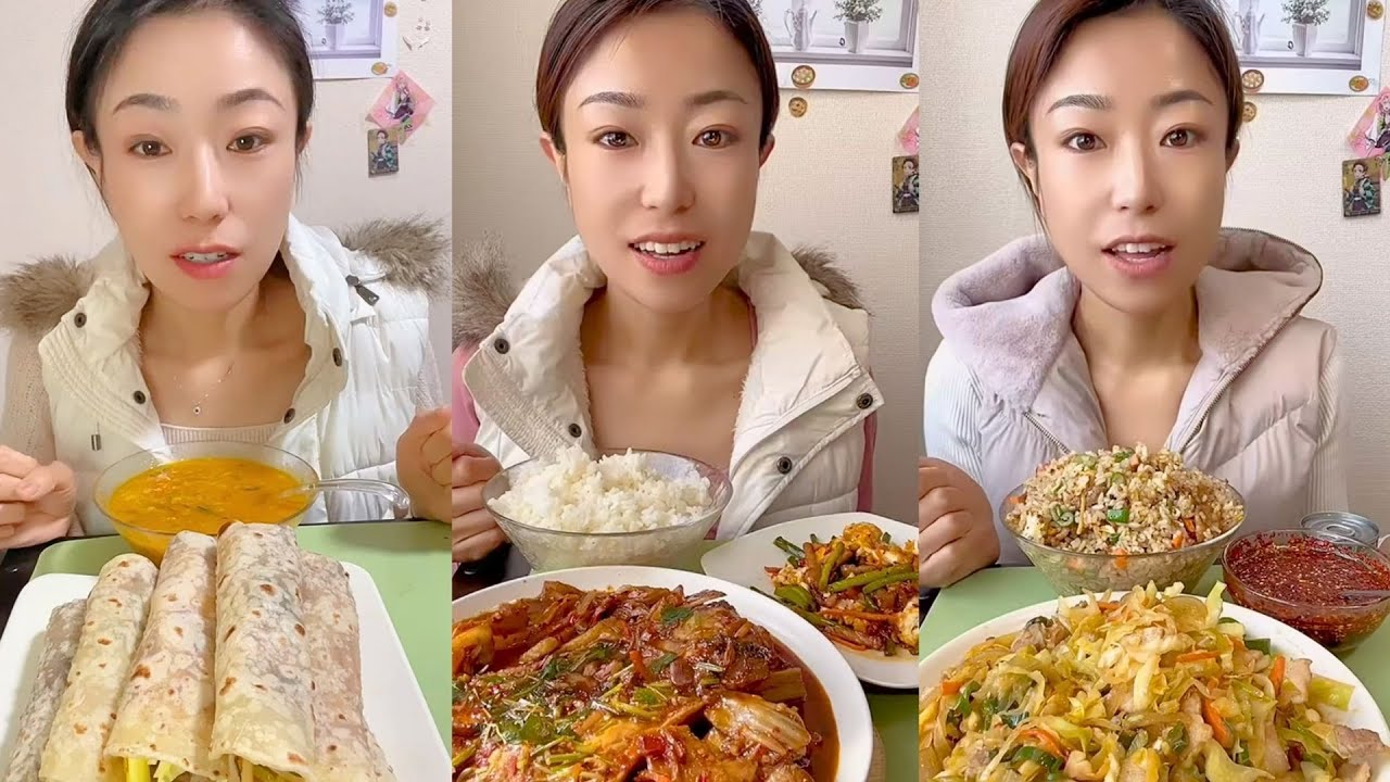 Chinese Home-Cooked Food Mukbang | Realistic Eating Sounds No Talking #417