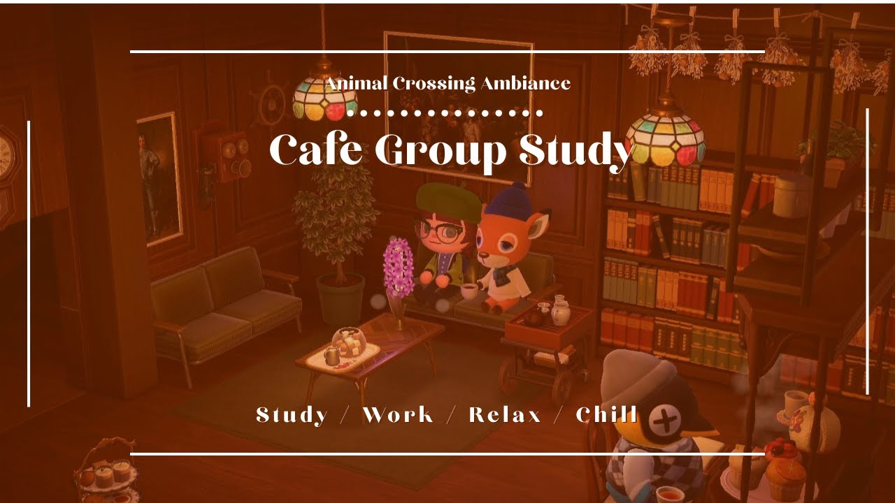 ACNH Café Ambiance + Lo-fi Beats ☕️📚 6 Hours of Relaxing Gameplay | Study & Chill