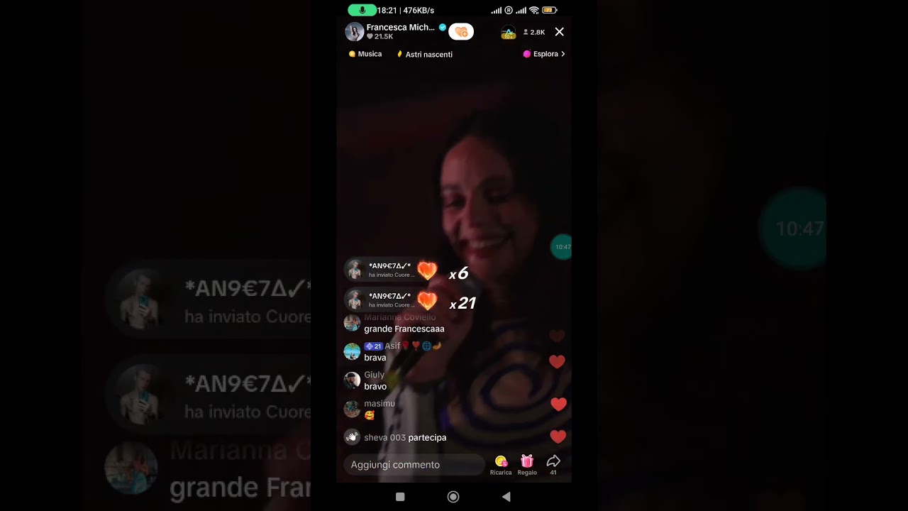 Francesca Michielin - Live Tik Tok (15.12.2023) Uscita 