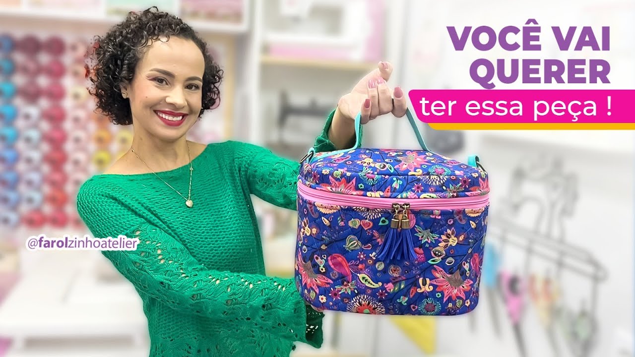 FRASQUEIRA PORTA MARMITA TÉRMICA l Com tecido impermeável, faça e venda, peça super útil!