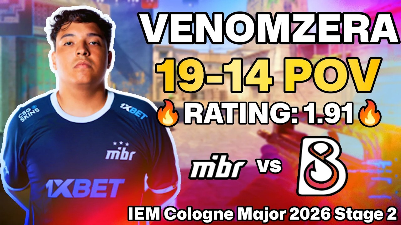 VENOMZERA 19-14 POV vs B8 (Mirage) | IEM Cologne Major 2026 Stage 2