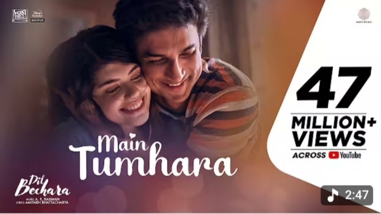 Dil Bechara Reprise 🥀 | Most Emotional Hindi Love Song | Silent Love Story #lovesong #trending 