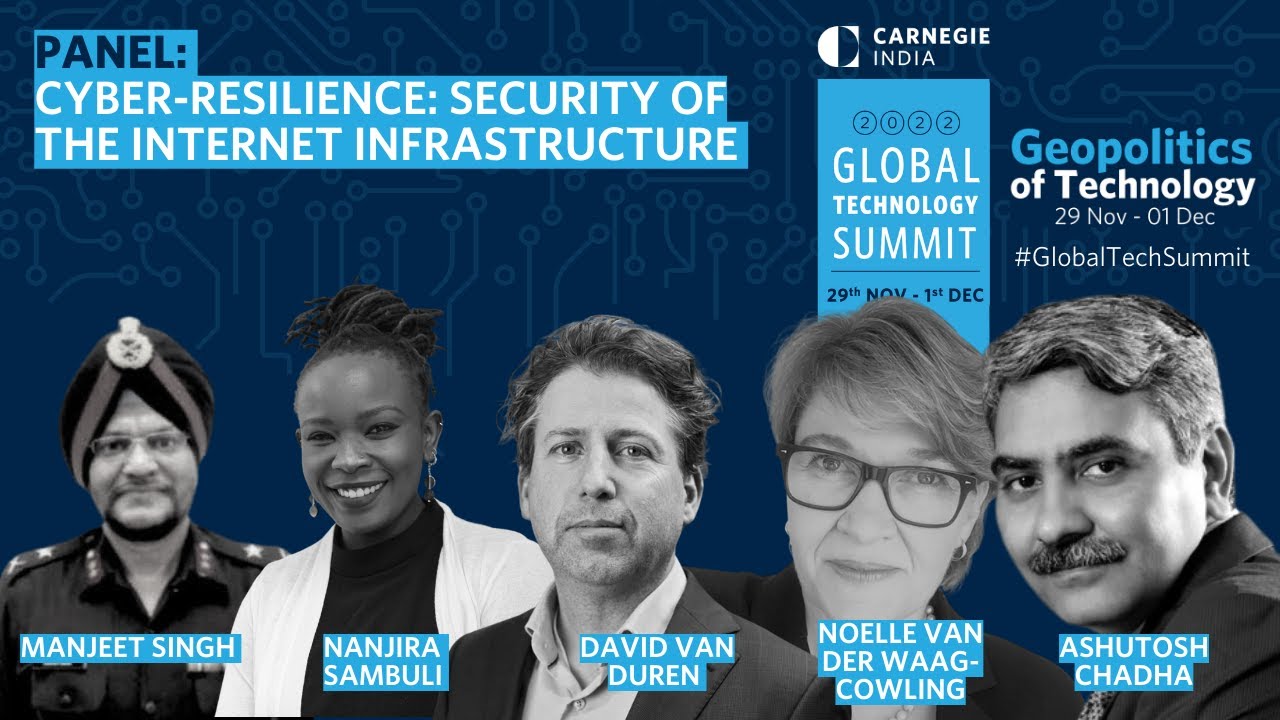 Panel: Cyber resilience Security of the Internet Infrastructure The Road to G20