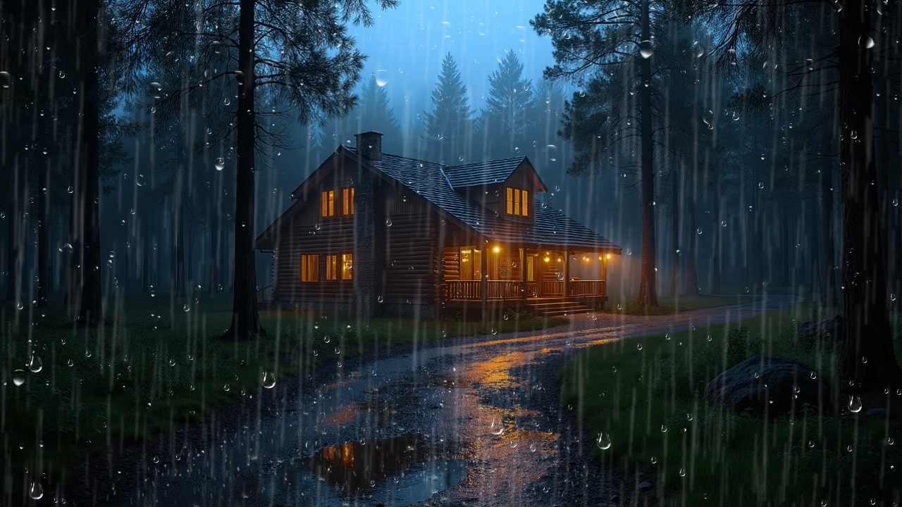 Gentle Night Rain Rain Sounds for Sleeping - Rain Sounds to Sleep Fast & End Insomnia