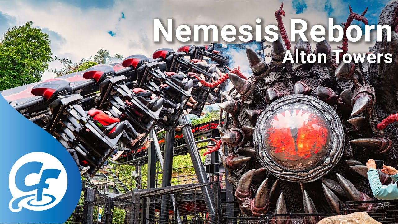 Nemesis Reborn off-ride 4K B-Roll @60fps Alton Towers