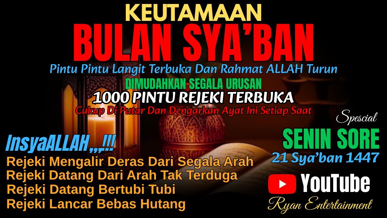 MASYAALLAH! KEAJAIBAN SENIN SORE WAKTU MUSTAJAB, PINTU LANGIT TERBUKA, REZEKI LANCAR