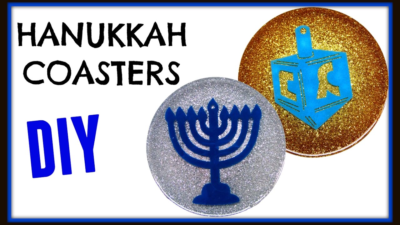 Hanukkah Menorah and Dreidel Coasters | DIY Project | Another Coaster Friday | Craft Klatch | HowTo