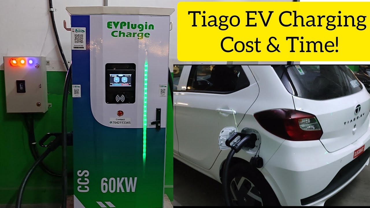 Tata Tiago EV Real Charging Cost & Time ⏱️ | Public EV Charging Station Experience | tata ev car