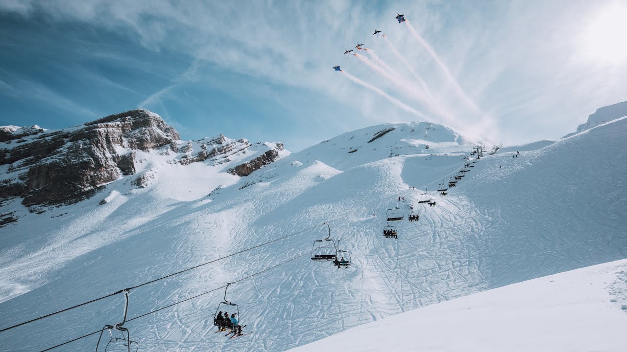 Soul Flyers : vol à 5 à Balme - La Clusaz