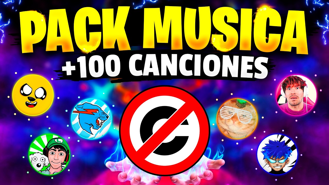 🔊 PACK de M&Uacute;SICA para VIDEOS de YOUTUBE 2026 🎁 (+100 CANCIONES) 😱 [SIN COPYRIGHT] 👈