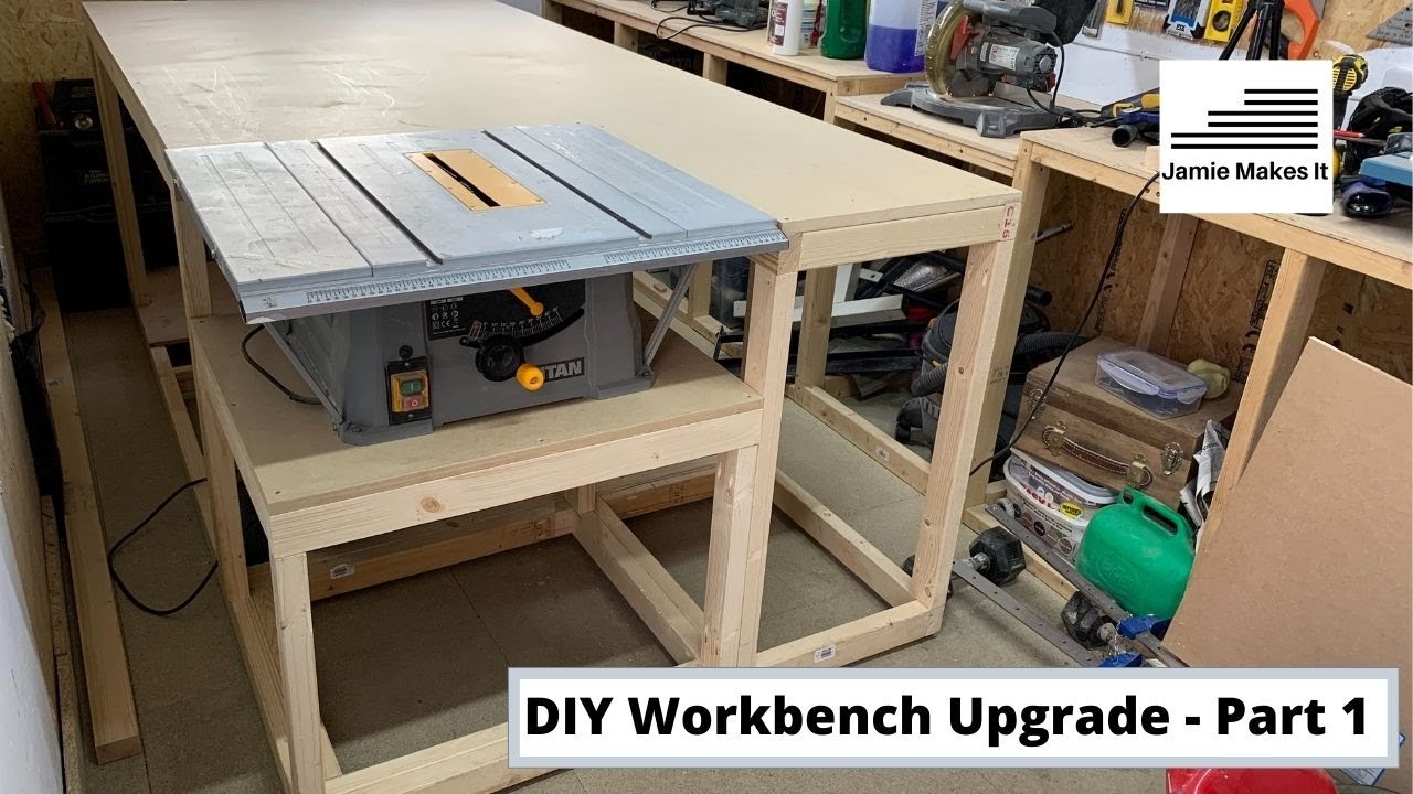 DIY workbench upgrade Part 1 Frame - UK garage/workshop conversion Titan TTB763TAS