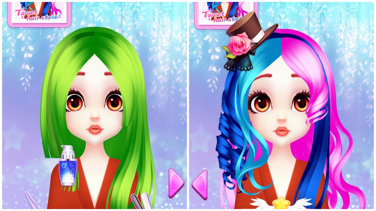 PLAY MAKEOVER GAME PRINCESS HAIR SALON  PART 25 | GAME FOR GIRL | ANDROID/IOS