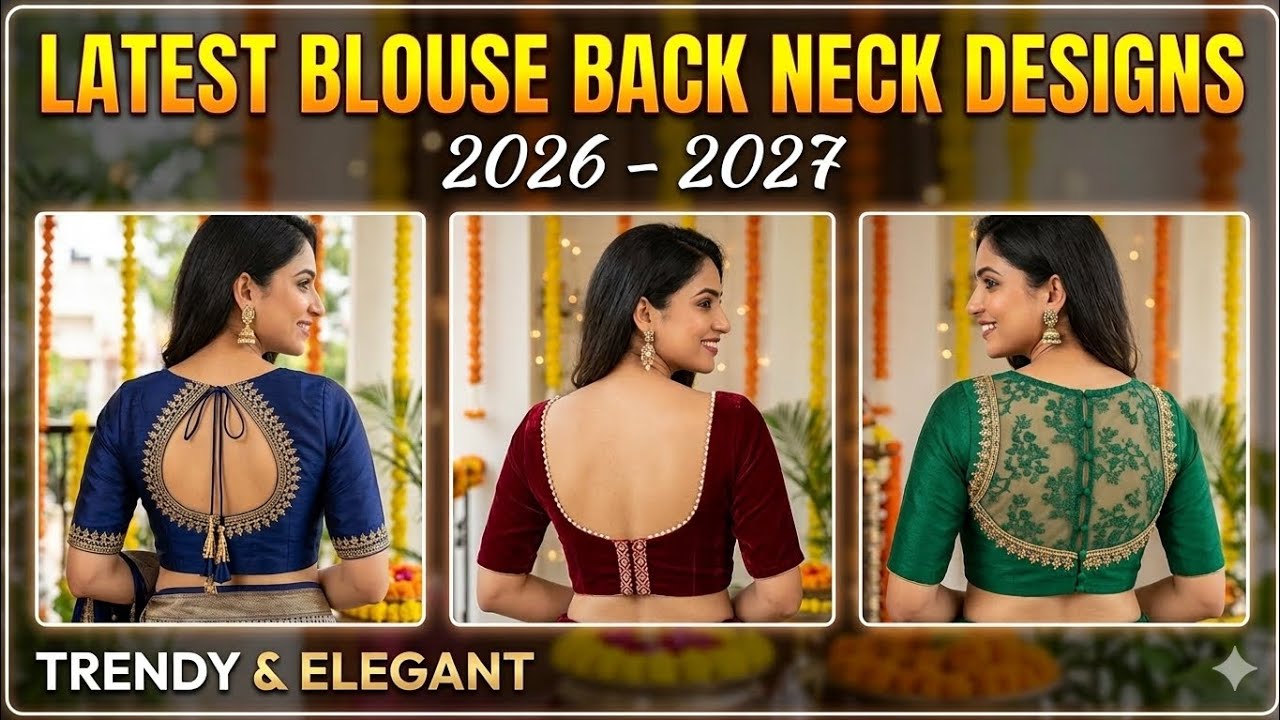 💯❤️‍🩹Trending blouse back neck designs💕 latest model blouse designs 👻 new model blouse designs 2026🥳