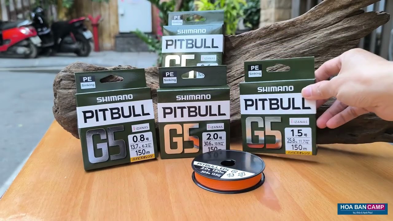Dây Dù Shimano Pitbull G5 | Made in Japan