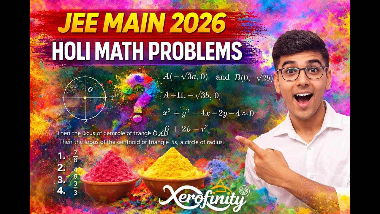 JEE Main 2026 Circle Intersection Problem | Find αβ Value | 22 Jan Shift 1 | Maths PYQ