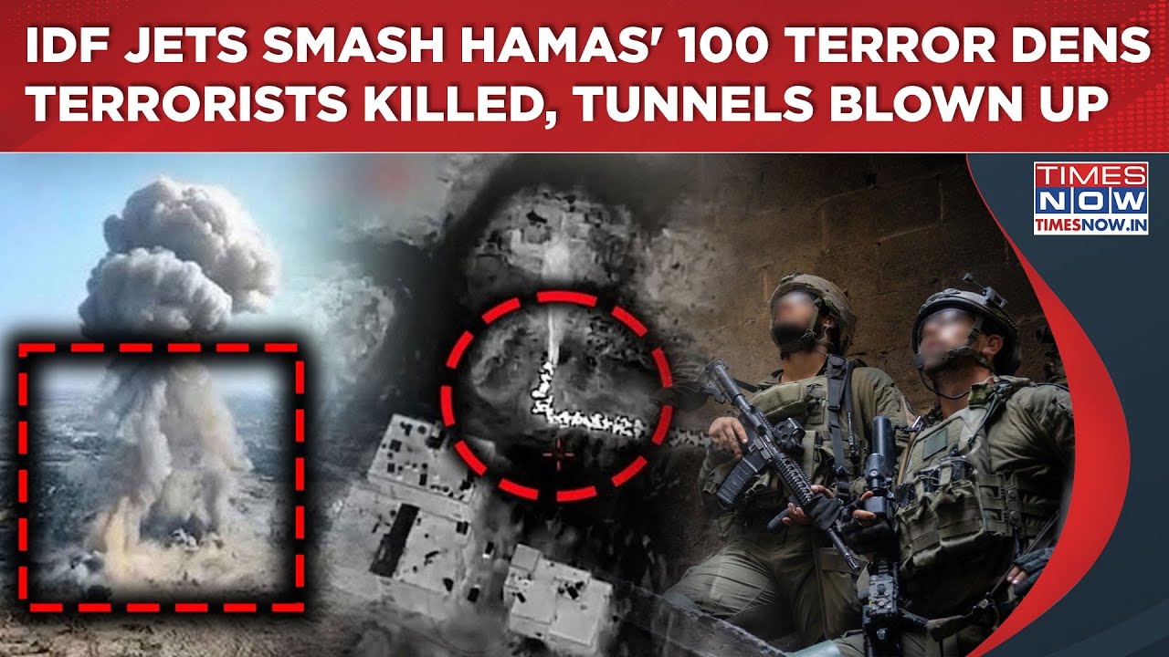 IDF Spots, Bombs Hamas' 100 Terror Targets In 24 Hrs| On Cam: Gaza Terrorists Killed, Tunnels Bombed