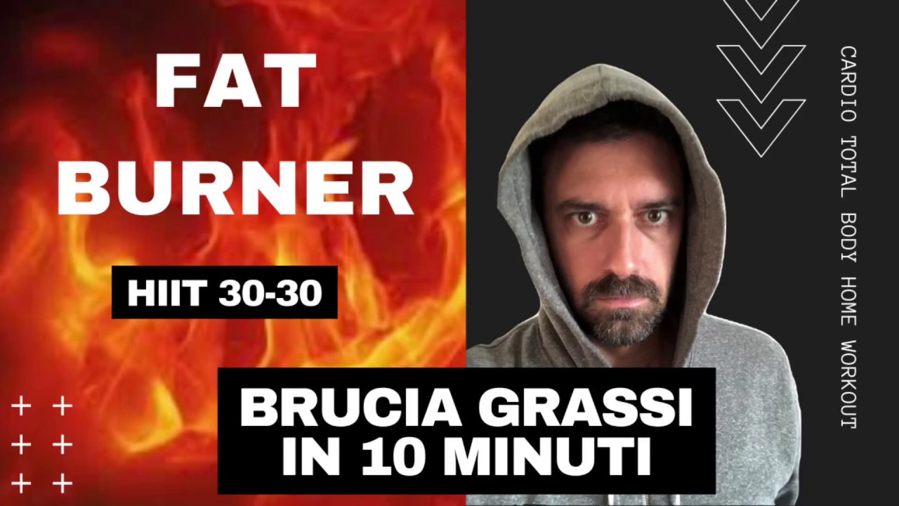BRUCIA GRASSI IN 10 MINUTI! Hiit Workout 30/30 No Equipment