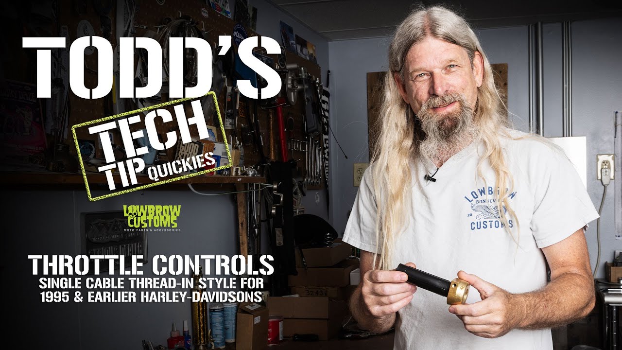 Throttle Controls For '95 & Earlier Harley-Davidson Motorcycles Single Cable Thread-In Style CV S&S