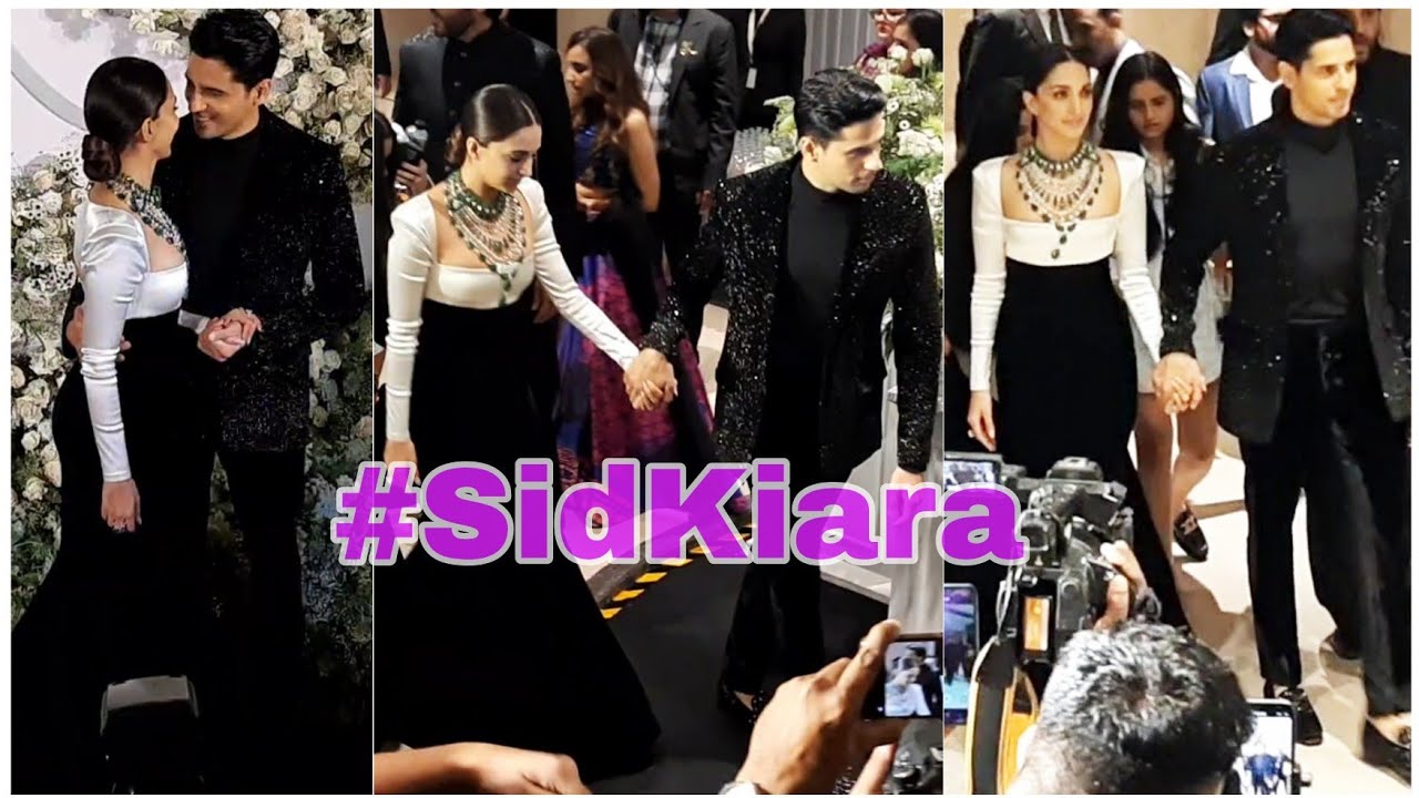 Here they are Sidharth 💞 Kiara at their Wedsing Reception | #sidkiara | @bollywoodbandook