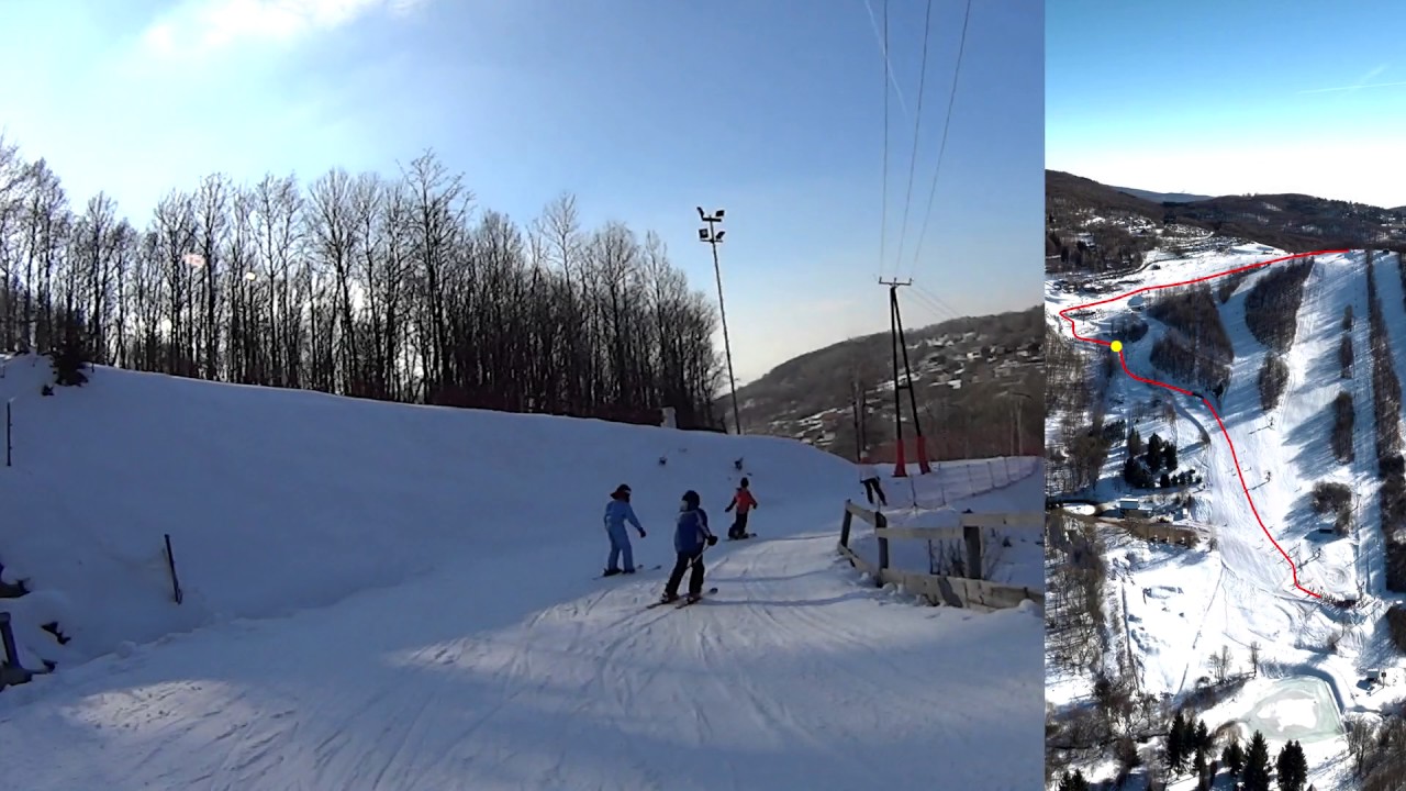 Sípark - Mátraszentistván - 5B pálya - térképpel - 2015.02.17.
