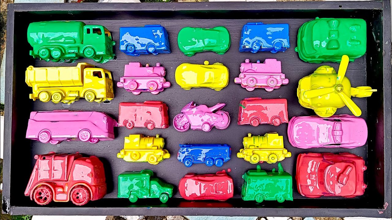 Membersihkan Mainan, Mobil Mobilan, Tayo, Kereta Thomas, Bus Telolet, Truk Pasir, Robocar, Ambulans