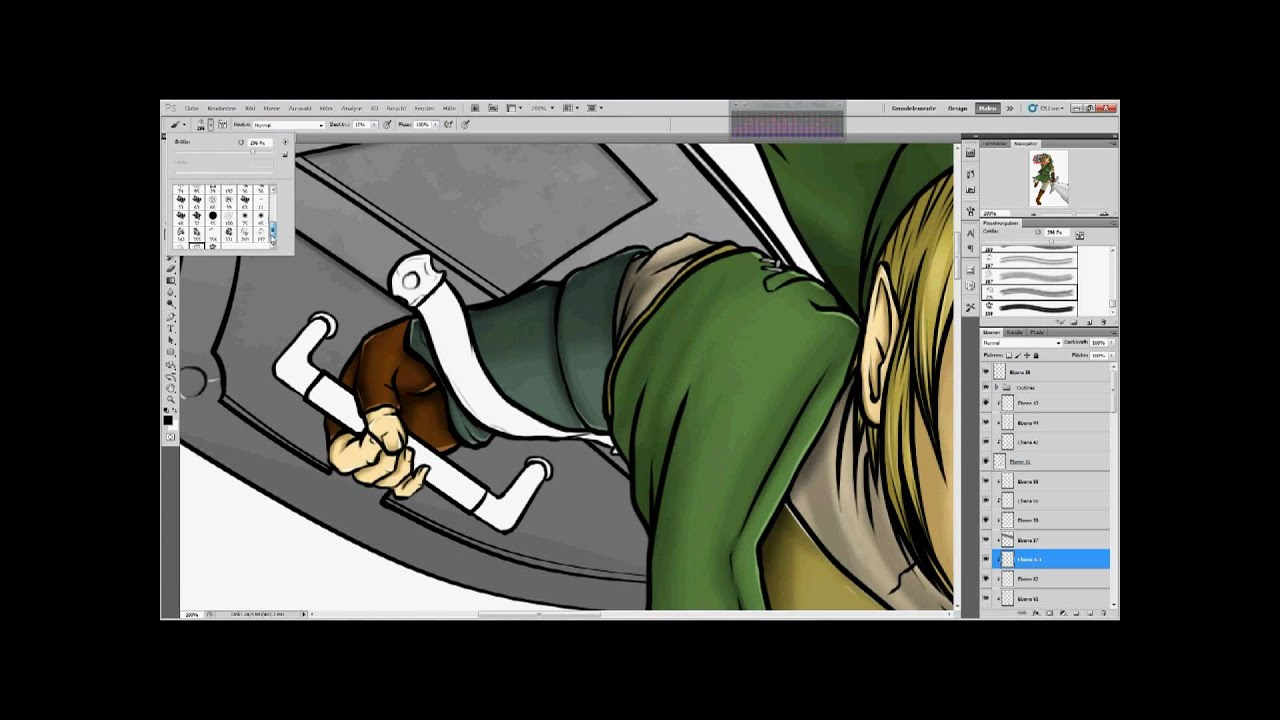 Photoshop Tutorial - Manga Zeichnen - Color (German)