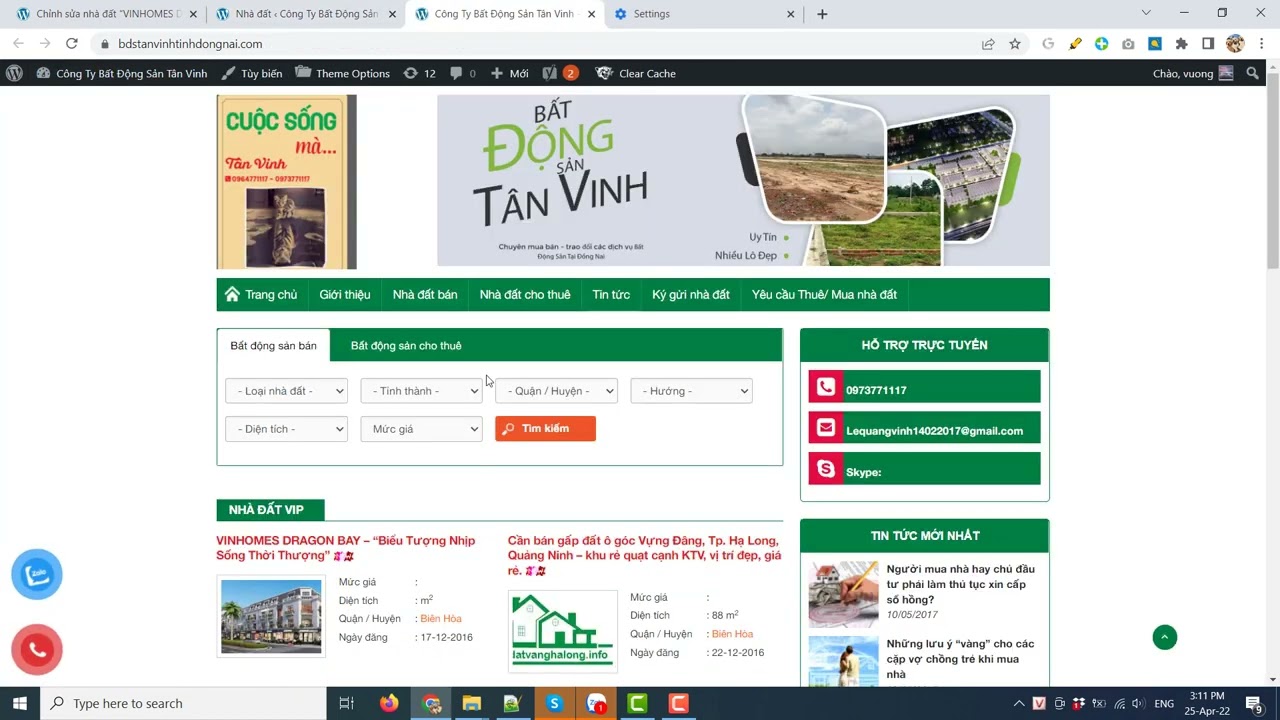 Hướng Dẫn Đăng Tin Bất Động Sản Trên Web Wordpress