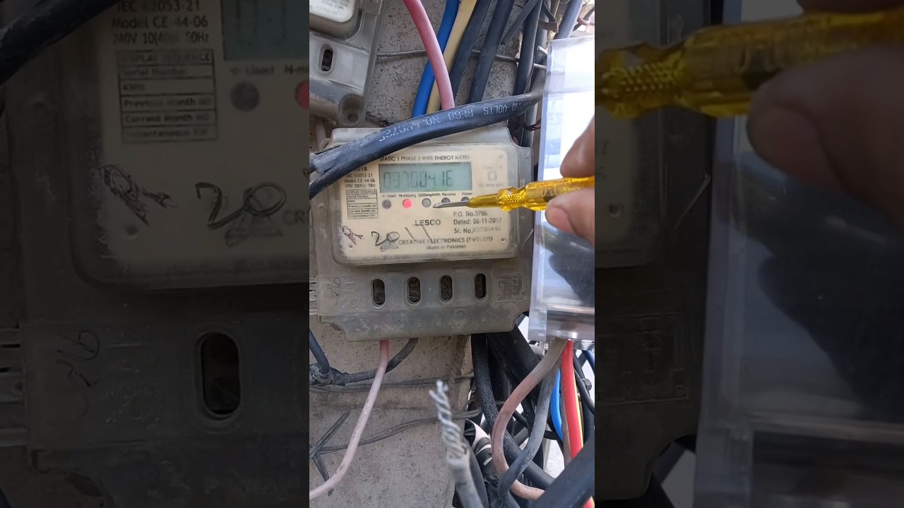 wapda faulty Electric Meter single phase