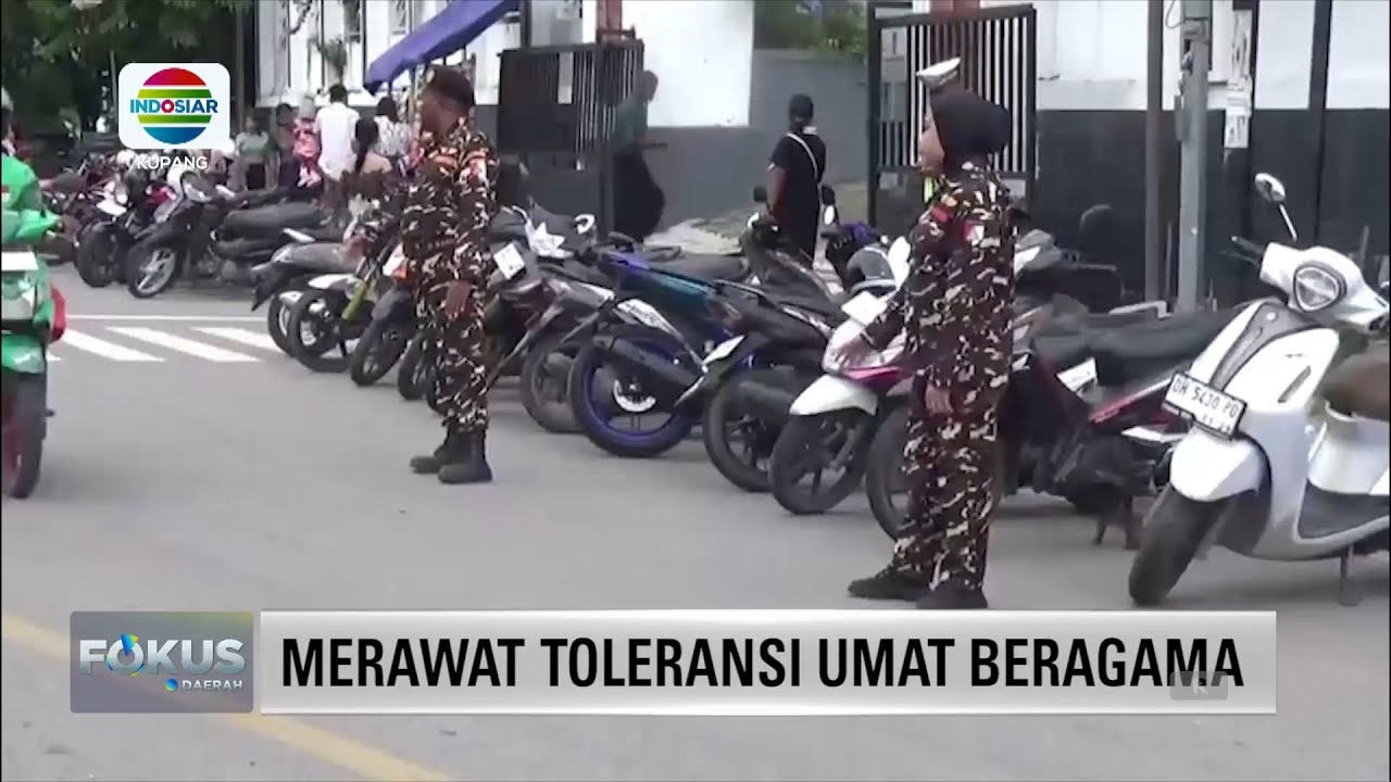 RATUSAN ANGGOTA BANSER NTT DIKERAHKAN JAGA MISA NATAL || INDOSIAR KUPANG