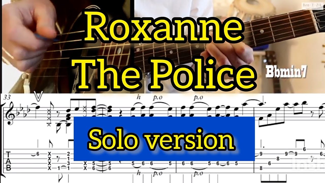 ROXANNE/STING (THE POLICE)/JAZZ VERSION Ben-T-Zik Guitar cover#8 (VIDEO with TAB)