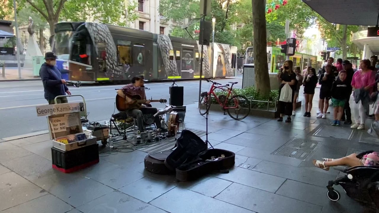 Street Performer George Kamikawa in Melbourne