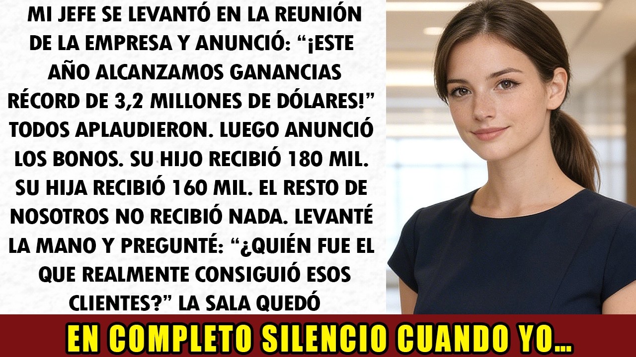 Mi jefe anunció $3,2M en ganancias récord, pero solo su familia recibió bonos.