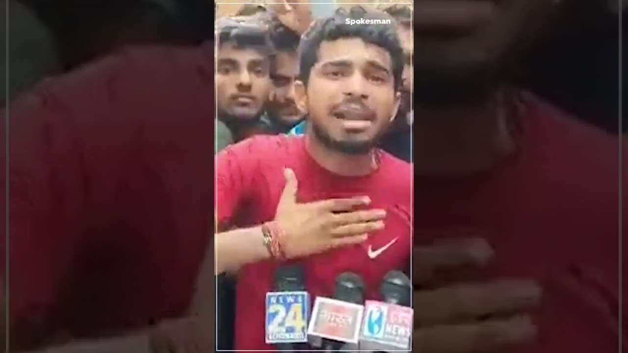 Youth protest against the Agnipath Army scheme.  #indianarmy  #Agnipath #agniveer #rozanaspokesman