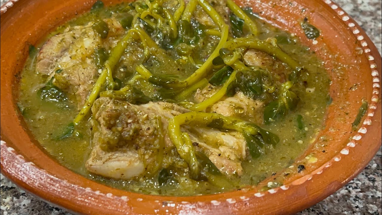 💥COSTILLAS de CERDO 🐖 en SALSA VERDE con VERDOLAGAS 🌿